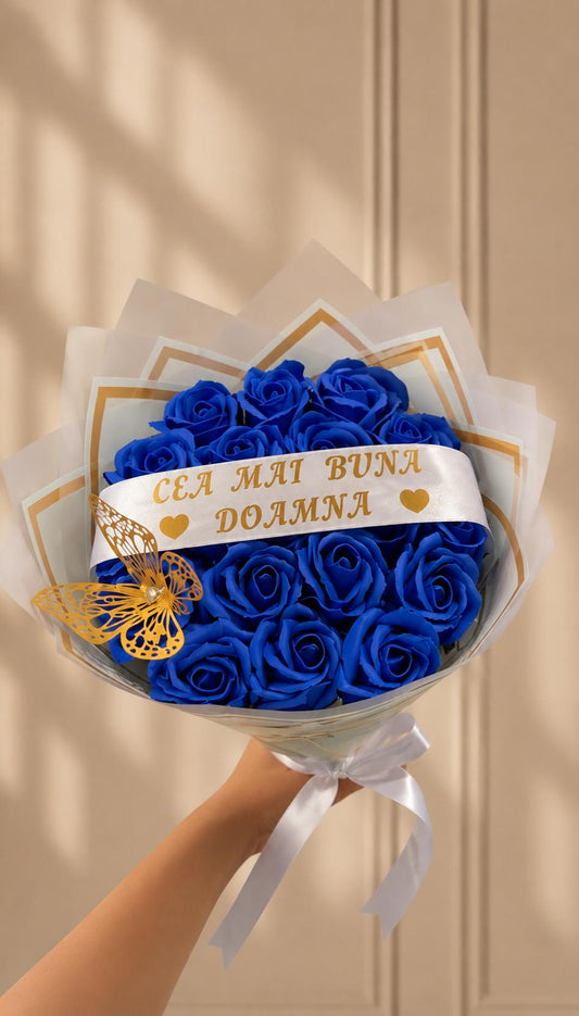 Buchet 19 trandafiri săpun