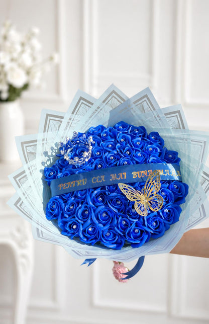 Buchet 57 trandafiri săpun