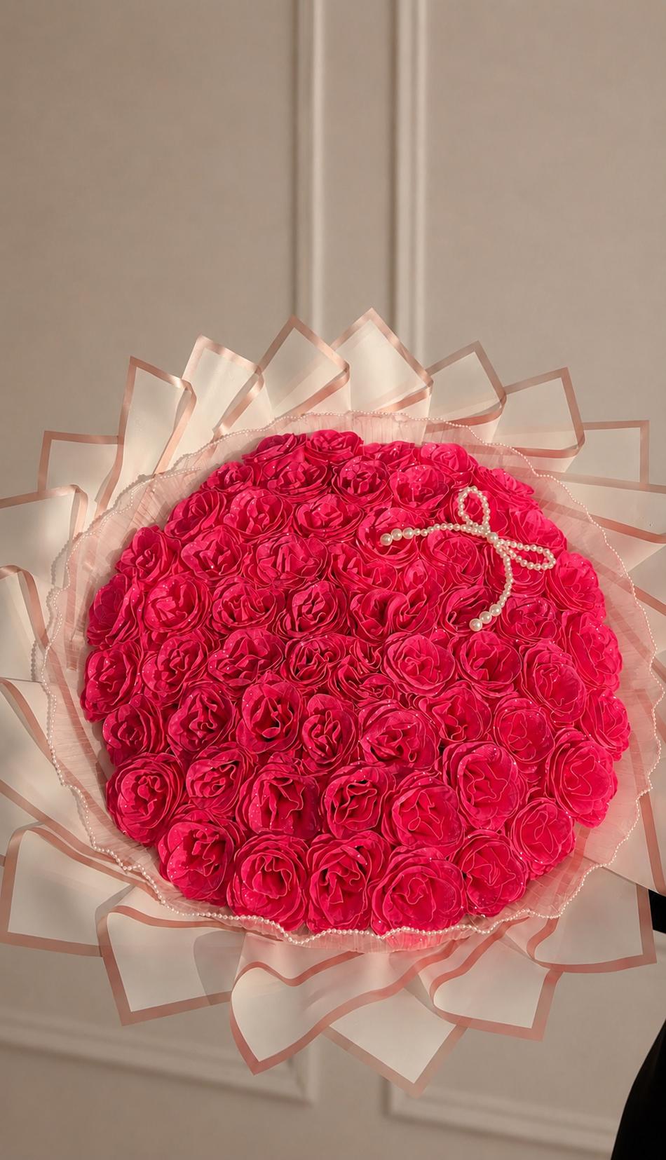 Buchet 57 trandafiri imperiali