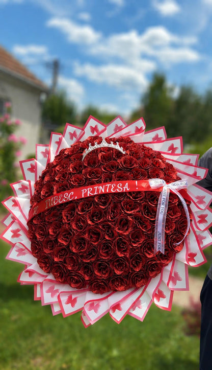 Buchet 101 trandafiri imperiali