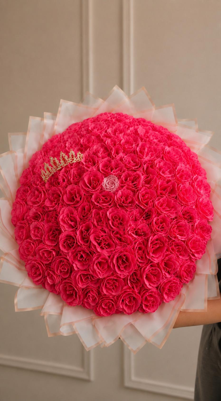 Buchet 101 trandafiri imperiali
