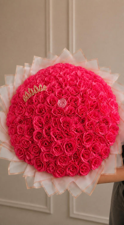 Buchet 101 trandafiri imperiali