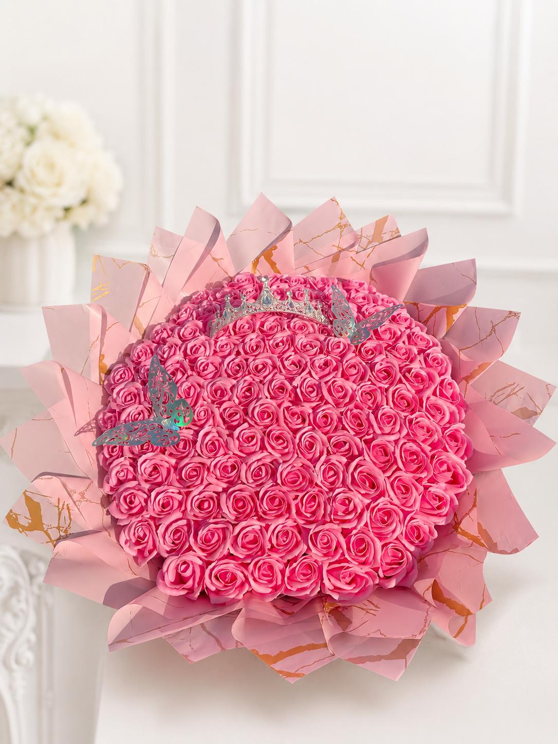 Buchet 101 trandafiri săpun