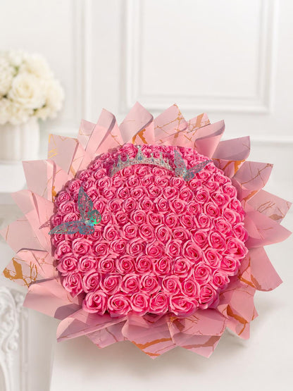 Buchet 101 trandafiri săpun